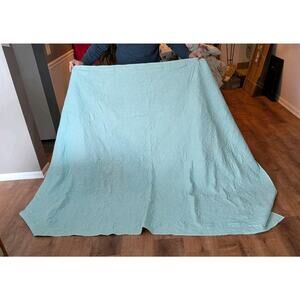 Opal house. Teal Turquoise Quilt Twin
